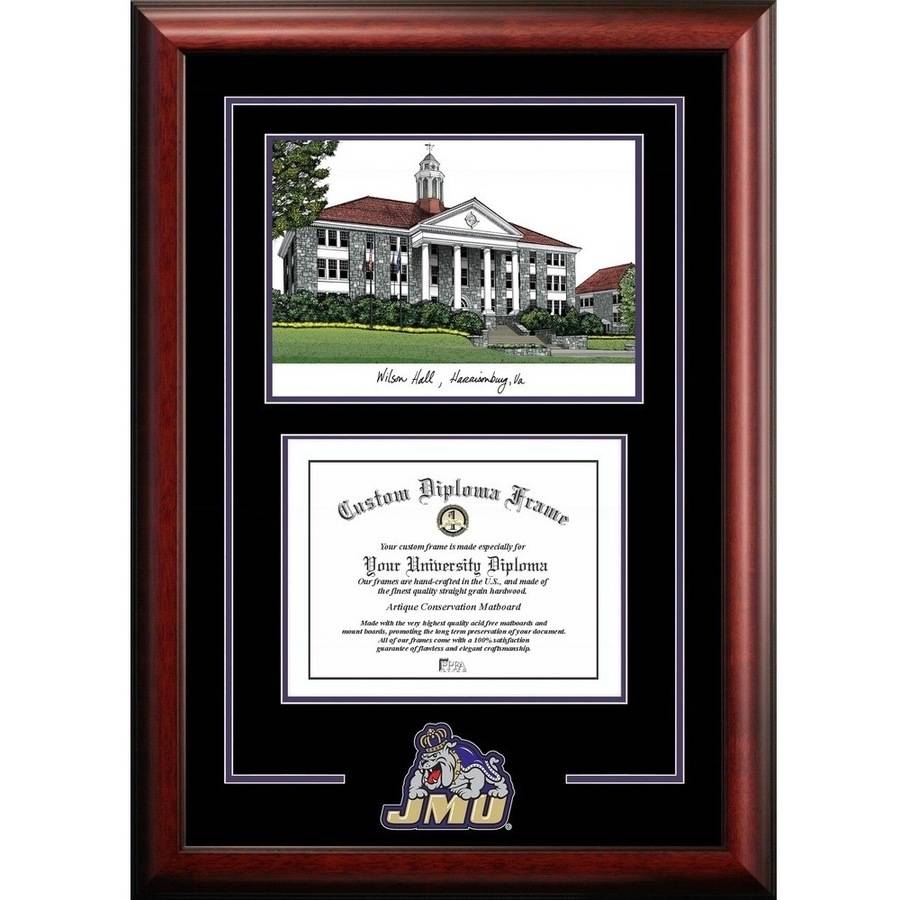 Campus Images VA994SG James Madison Dukes Spirit Graduate Diploma Frame 12 x 16 Campus Images VA994SG James Madison Dukes Spirit Graduate Diploma Frame 12 x 16
